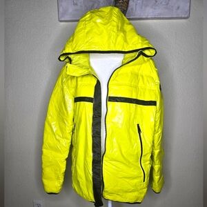 Calvin Klein Mens Puffer Jacket Metallic Yellow